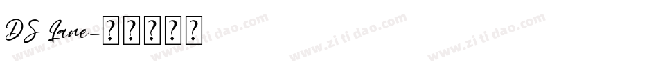 DS Lane字体转换